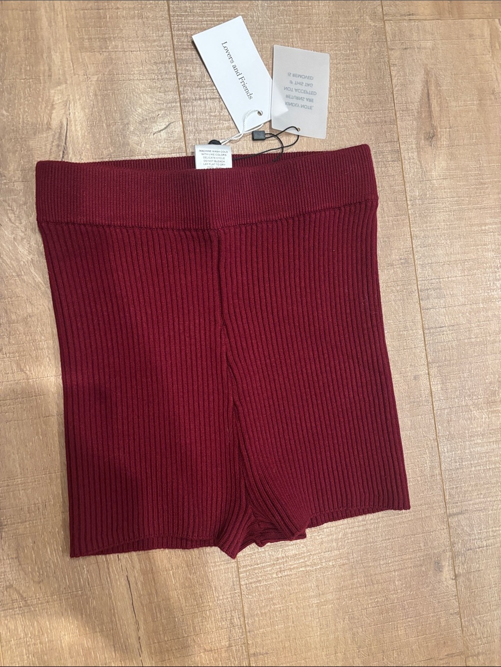 NWT Lovers and friends high waisted knit shorts